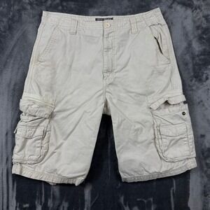 Paco Jeans Cargo Shorts Mens 36 Beige Good Khaki Cotton Utility Multi Pocket